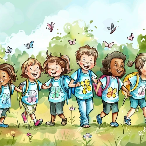 Školní potisk - oblečení pro školky, vlastní potisk, trička, návrhy